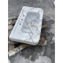 Lilac Custom Marble Sink, Handmade Stone, Wall Mounted Marble Sink