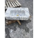 Lilac Custom Marble Sink, Handmade Stone, Wall Mounted Marble Sink