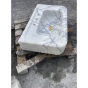 Lilac Custom Marble Sink, Handmade Stone, Wall Mounted Marble Sink