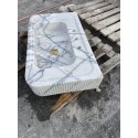 Lilac Custom Marble Sink, Handmade Stone, Wall Mounted Marble Sink