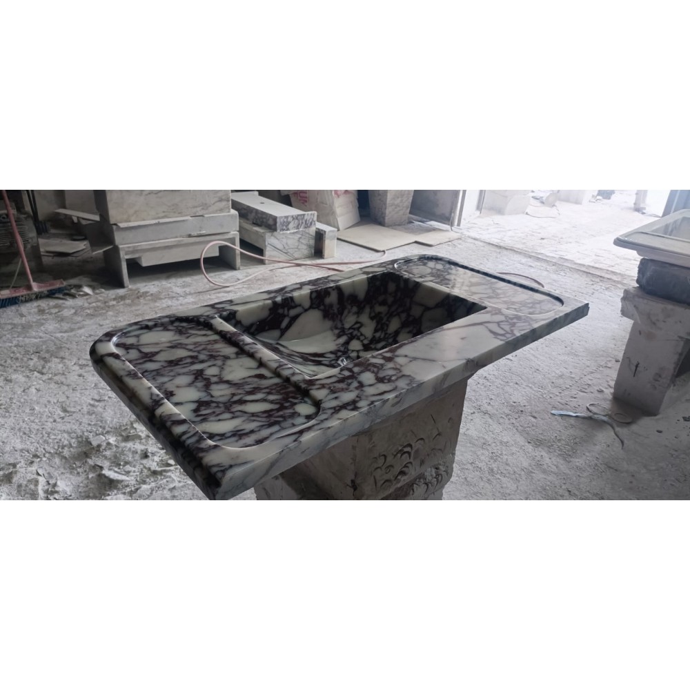 Calacatta Viola Marble Sink, Bathroom Sink