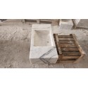 Gray Veined Lilac Marble Washbasin, Custom Order Marble Sink