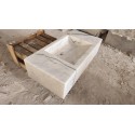 Gray Veined Lilac Marble Washbasin, Custom Order Marble Sink