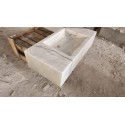 Gray Veined Lilac Marble Washbasin, Custom Order Marble Sink