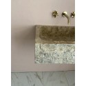 Noche Travertine Marble Sink, Powder Room Marble Sink