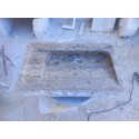 Silver Travertine Marble Sink, Wall Mounted Washbasin