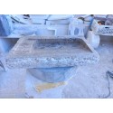 Silver Travertine Marble Sink, Wall Mounted Washbasin