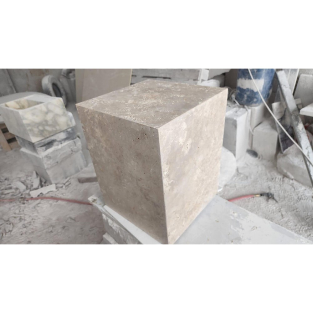 Travertine Marble Side Table