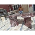 Rosso Levanto Marble Table
