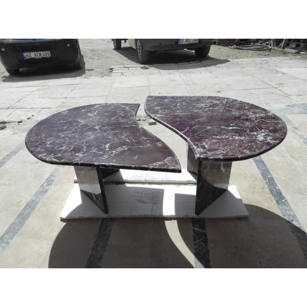 Rosso Levanto Marble Table