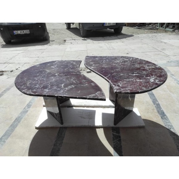 Rosso Levanto Marble Table