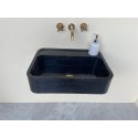 Nero Marquina Marble Sink, Black Marble Sink, Handmade Marble Vanity