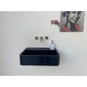 Nero Marquina Marble Sink, Black Marble Sink, Handmade Marble Vanity