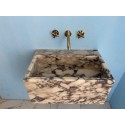 Calacatta Antique Marble Sink , Powder Room Washbasin , Vessel Sink