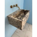 Calacatta Antique Marble Sink , Powder Room Washbasin , Vessel Sink