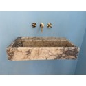 Calacatta Antique Sink, Wall Mounted Marble Sink