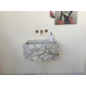 Calacatta Gold Marble Sink Basin, Wall Monut Sink Basin