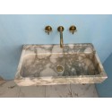 Caalcatta Monet Marble Sink Powder Room Marble Sink