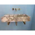 Caalcatta Monet Marble Sink Powder Room Marble Sink