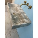 Caalcatta Monet Marble Sink Powder Room Marble Sink