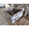 Calacatta Viola Square Marble Sink, Custom Order Sink Basin