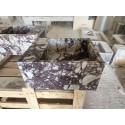 Calacatta Viola Square Marble Sink, Custom Order Sink Basin