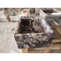 Calacatta Viola Square Marble Sink, Custom Order Sink Basin