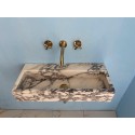 Custom Size Marble Sink, Monet Marble Sink Hand Carved
