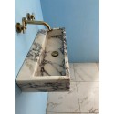 Custom Size Marble Sink, Monet Marble Sink Hand Carved
