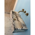 Custom Size Marble Sink, Monet Marble Sink Hand Carved