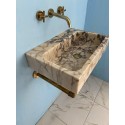 Calacatta Gold Marble Vanity, Powder Room Marble Sink Basin