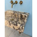 Calacatta Gold Marble Vanity, Powder Room Marble Sink Basin