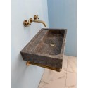 Gray Marble Sink, Farmhouse Sink, Hand Carved Sink