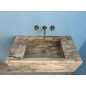 Marble Veined Sink Basin, Calacatta Violet Marble Sink