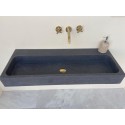 Matte Basalt Marble Sink, Rectangle Marble Sink Basin