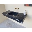 Nero Marquina Washbasin, Custom Order Marble Sink