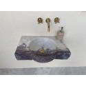 Custom Order Lilac Marble Sink, Powder Room Marble Sink Basin