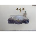 Custom Order Lilac Marble Sink, Powder Room Marble Sink Basin