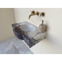 Custom Order Lilac Marble Sink, Powder Room Marble Sink Basin