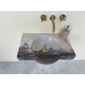 Custom Order Lilac Marble Sink, Powder Room Marble Sink Basin