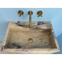 Purple Marble Sink, Wall Mounted Marble Sİnk