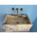 Purple Marble Sink, Wall Mounted Marble Sİnk