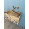 Purple Marble Sink, Wall Mounted Marble Sİnk