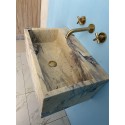Purple Marble Sink, Wall Mounted Marble Sİnk
