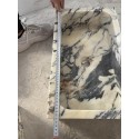 Small Marble Sink, Gray Veined Marble Sink