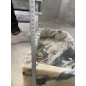 Small Marble Sink, Gray Veined Marble Sink