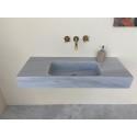 Veined Gray Marble Sink, Powder Room Washbasin