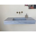 Veined Gray Marble Sink, Powder Room Washbasin