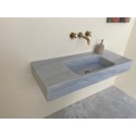Veined Gray Marble Sink, Powder Room Washbasin