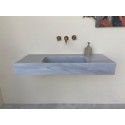 Veined Gray Marble Sink, Powder Room Washbasin